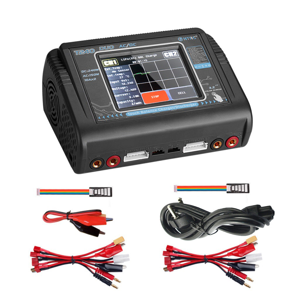 HTRC T240 Touch LIPO Balance Charger Airplane Model Lithium Battery Charger Remote Control Car Toys B6 Charger HTRC T240 Touch LIPO Balance Charger Airplane Model Lithium Battery Charger Remote Control Car Toys B6 Charger